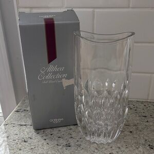 Vintage Gorham Althea 9” crystal vase